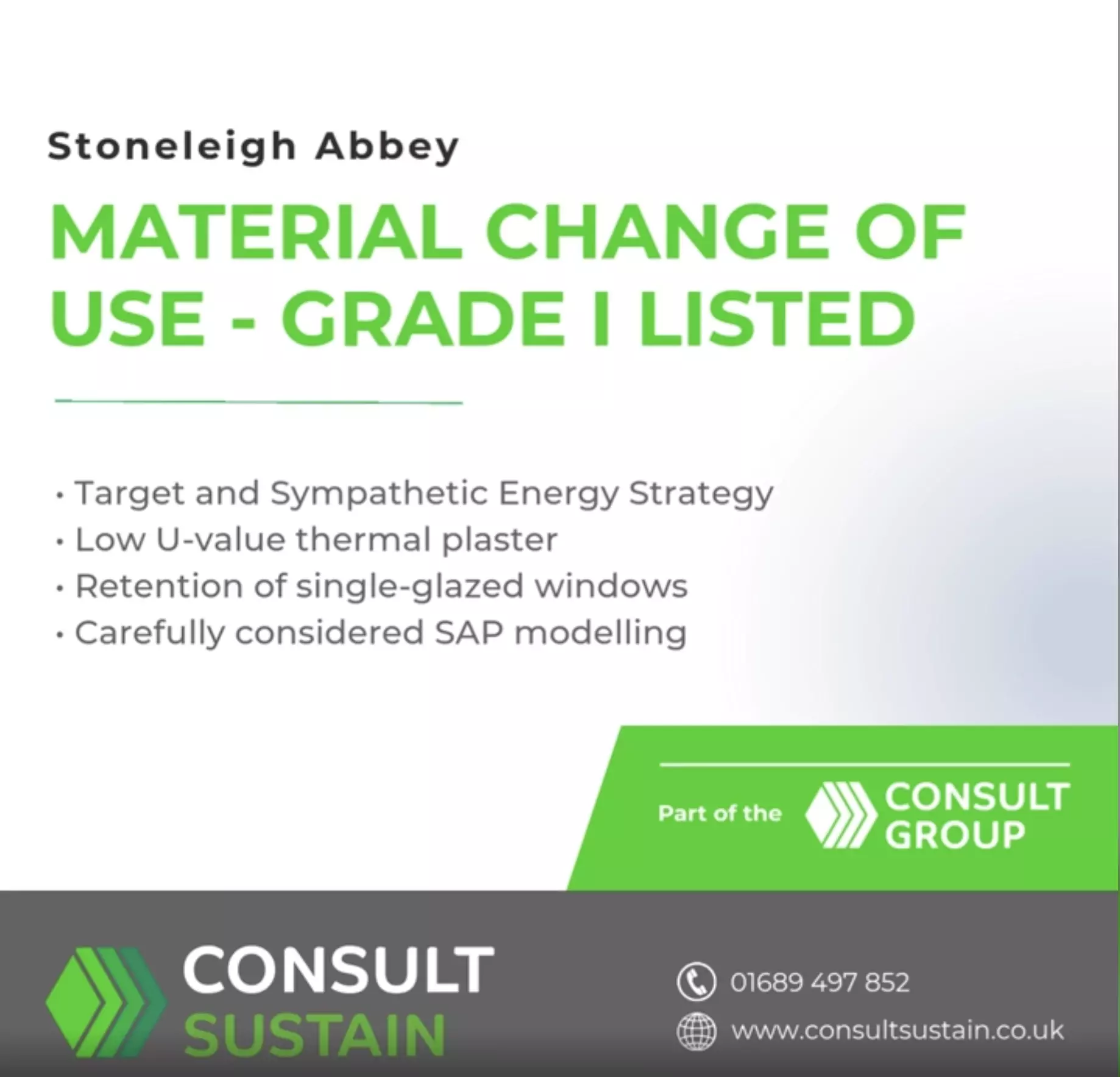 Energy Efficiency in Grade I Listed Conversions